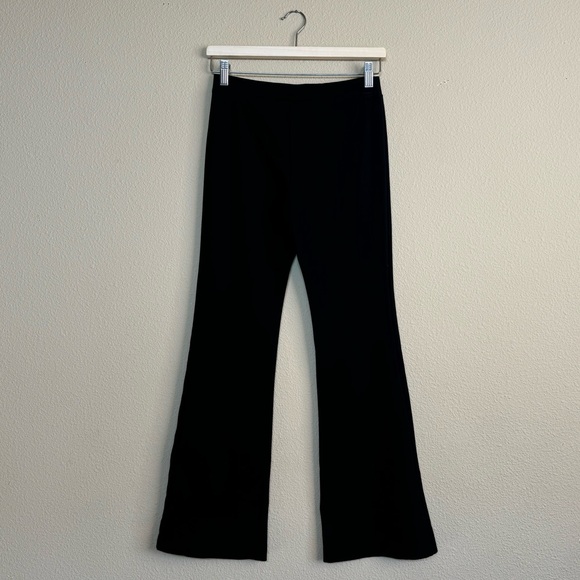Urban Outfitters pants women 6 mid rise cross front flare leggings black - Picture 2 of 9